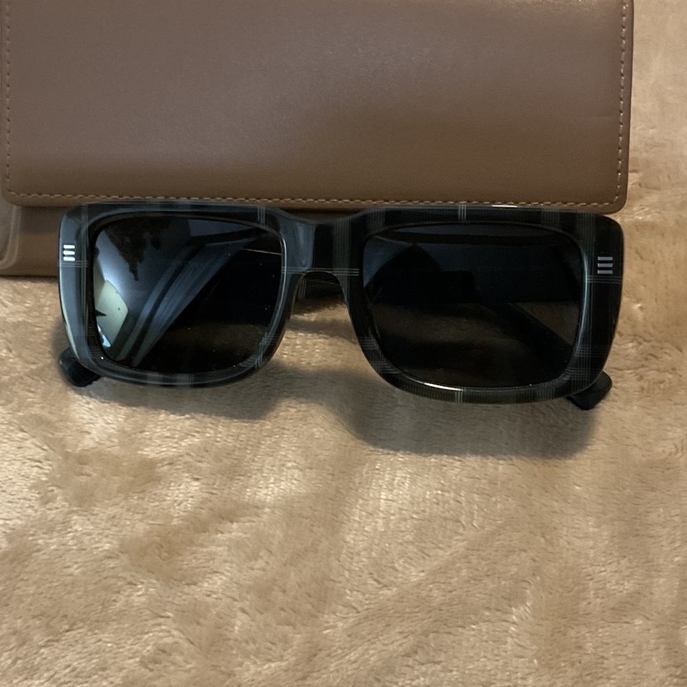 Burberry Black and Gray Sunglasses.